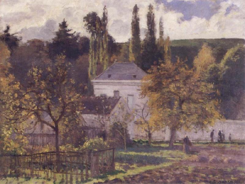 Camille Pissarro Villa at L-Hermitage,Pontoise Sweden oil painting art